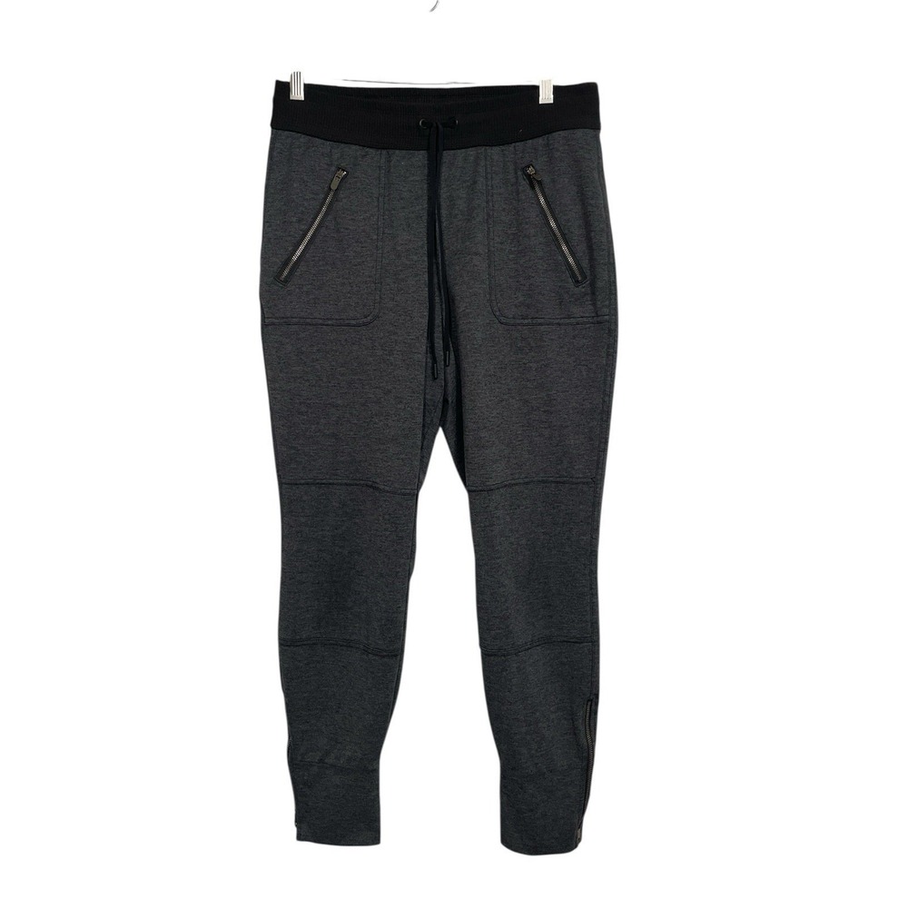 Athleta Jogger‎ Pants Gray Zipper Pockets Athleisure Casual Comfy Size Small